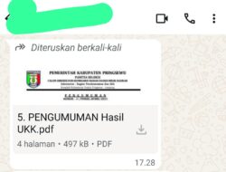 Nah Tuh Kan! Setelah Berita Muncul, Baru Kelabakan Bagi-Bagi PDF Pengumuman Hasil Seleksi Direksi BUMD Pringsewu
