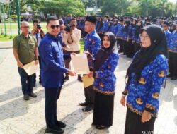 Jeffry Sentana Ambil Sumpah 1168 PPPK, Teriakan Hidup Wali Kota Langsa Menggema