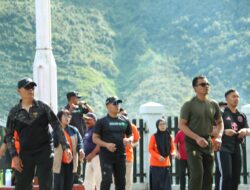 Satgas Yonif 112/DJ Gelar Olahraga Bersama Forkopimda di Puncak Jaya