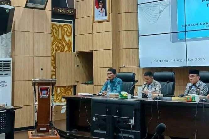 Pemerintah Kota (Pemko) padang mencatat realisasi belanja daerah untuk semester pertama di angka 45,23 persen.(Foto: Diskominfo Padang).
