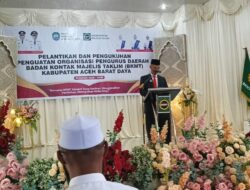 BKMT Abdya Resmi Dikukuhkan, Wabup: Ini Amanah Mulia dan Strategis untuk Bangun Umat