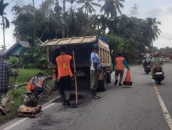 Perbaikan Jalan Nasional di Abdya Mulai Dikerjakan BPJN Usai Protes Warga
