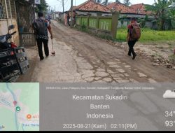 Jalan Menuju Kantor Kecamatan Sukadiri Rusak, DBMSDA Sudah Lakukan Survei dan Pengukuran