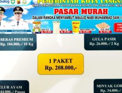 Sambut Bulan Maulid, Pemko Langsa Gelar Pasar Murah di 4 Kecamatan: Ini Jadwalnya