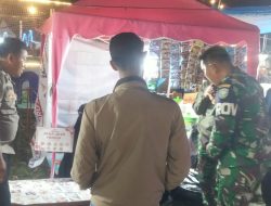 Sinergi TNI-Polri: Bhabinkamtibmas dan Babinsa Gelar Patroli Gabungan di Pasar Malam Jaga Kamtibmas