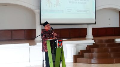 Wakil Wali Kota Padang Maigus Nasir Buka Seminar Latihan Kesiapsiagaan di Palanta Rumah Dinas Wali kota Padang (Foto:Diskominfo Padang)