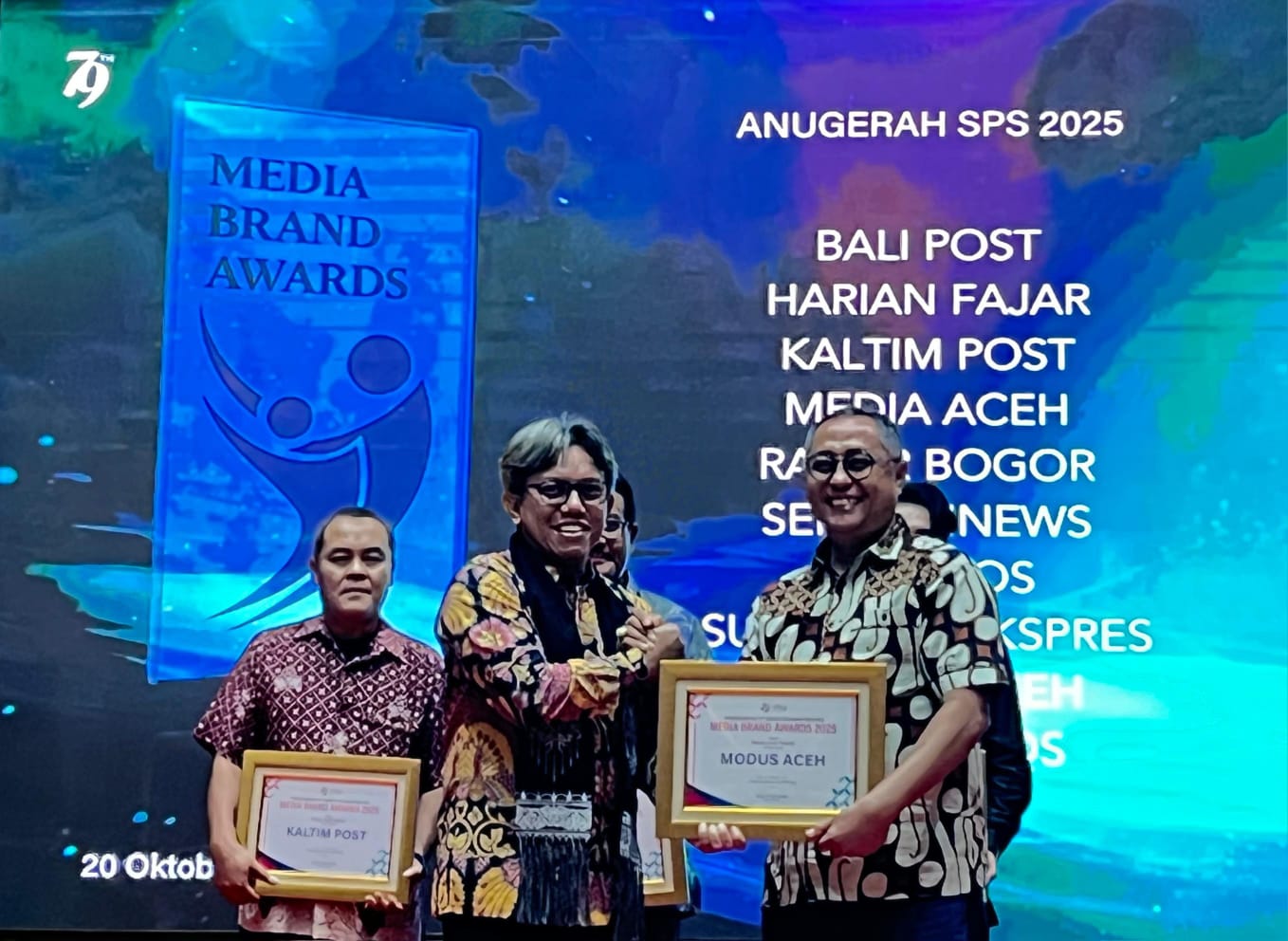 SPS Pusat Anugerahi MODUS ACEH Brand Awards 2025, Media Lokal Terbaik di Aceh 1 IMG 20251022 WA0000