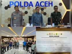 Kapolda Bersama Pemangku Kepentingan di Aceh Deklarasi Green Policing