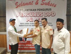 DPD PSI Aceh Resmi Dilantik, Taswin Tegaskan Integritas Pers