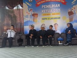 SMP Negeri 3 Larangan Gelar Pilketos Secara Unik dan Modern