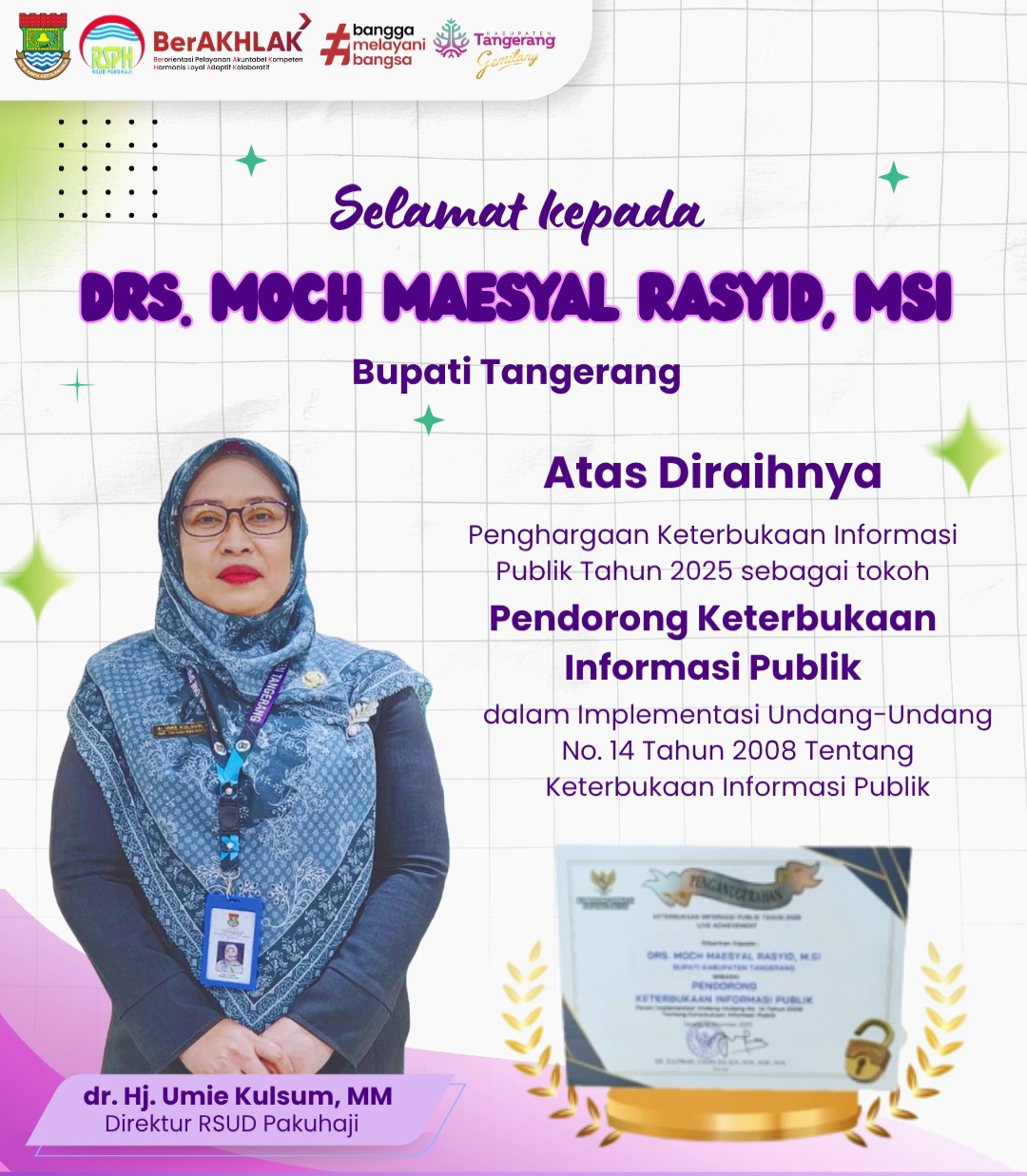 Bupati Tangerang Raih Penghargaan Keterbukaan Informasi Publik, RSUD Pakuhaji Termotivasi! 1 IMG 20251116 113037
