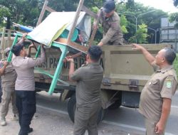 Satpol PP Sterilkan Jalan Benteng Betawi, Trotoar Bebas PKL