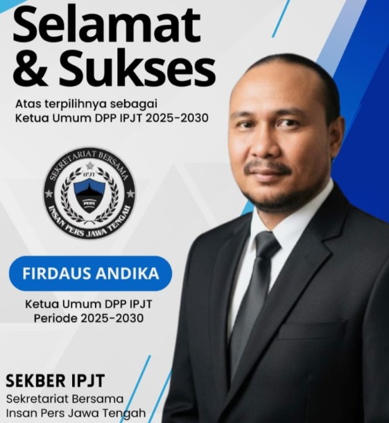Firdaus Andika Ketua Umum IPJT terpilih masa bakti 2025-2030 (Foto hariandaerah.com)