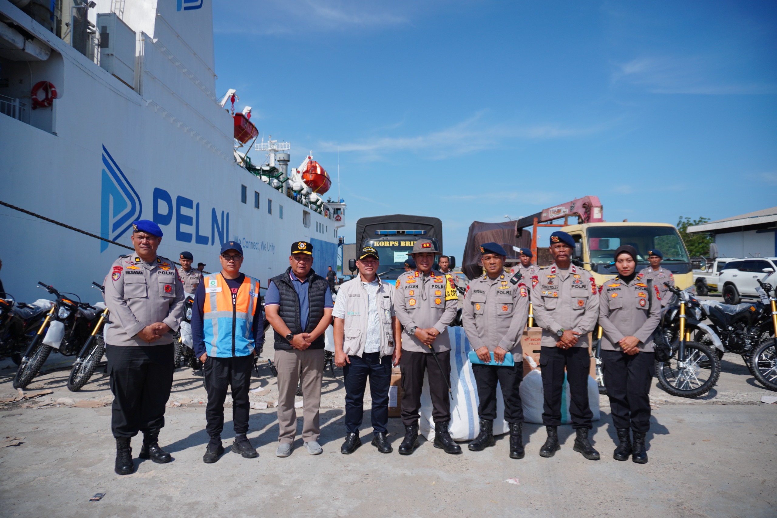 MV Egon Tiba, Kapolres Lhokseumawe Terima Bantuan Mabes Polri 1 IMG 20251221 WA0000