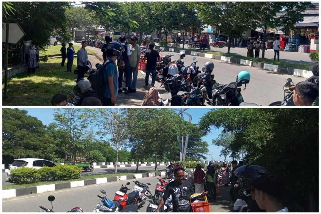 BBM Langka, Warga Banda Aceh Antre Sejak Pagi di Sejumlah SPBU. (Foto: ist)