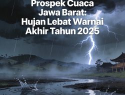 Prospek Cuaca Jawa Barat: Hujan Lebat Berpotensi Kuat Mengguyur Akhir Tahun 2025