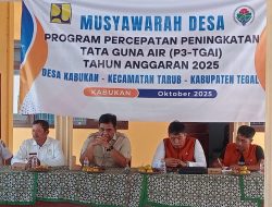 Wakil Bupati Tegal Tinjau Pelaksanaan Program P3TGAI dan Tampung Aspirasi Kades Kecamatan Tarub