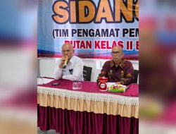 Optimalisasi Pembinaan WBP, Sidang TPP Rutan Kabanjahe Dihadiri Kepala Bapas Kelas I Medan