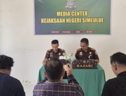 Perkuat Komitmen Berantas Korupsi, Kejari Simeulue Paparkan Deretan Dugaan Kasus Tipikor Tahun 2025