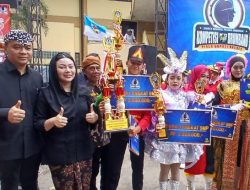 Gema Swara Mardika SMP 1 Paguyangan Sabet Juara 1 Drumband HUT Brebes ke-348
