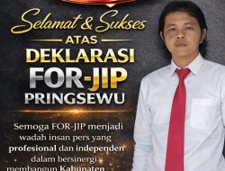 Kepala Biro Hariandaerah.com Pringsewu Apresiasi Deklarasi FOR-JIP, Dorong Sinergi Pers Bangun Daerah