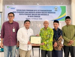 BPJS Ketenagakerjaan Sibolga Gencarkan Perlindungan Kerja bagi Pengurus dan Penggiat Masjid
