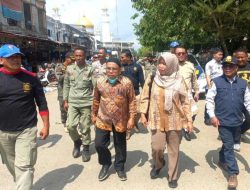 Tinjau Pasar Langsa Pasca Pembongkaran Lapak Liar, Sekda: Aktivitas Berjalan Normal