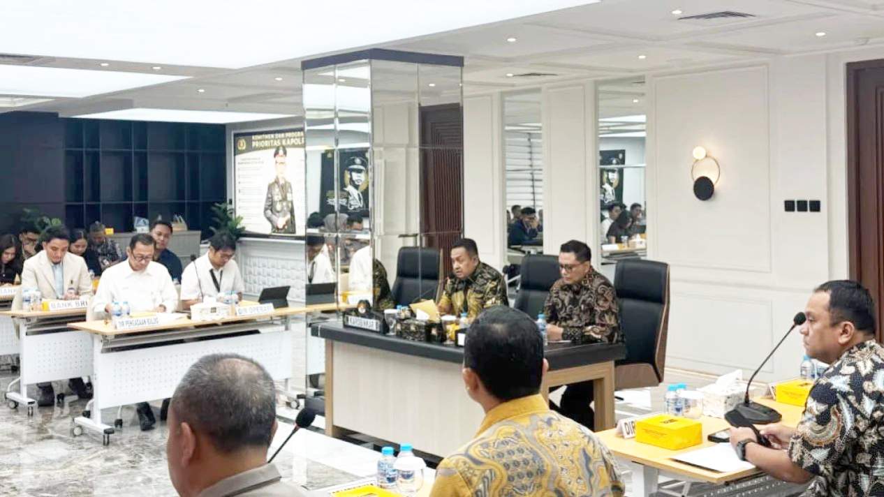 Rapat koordinasi nasional yang digelar di Mabes Polri di akarta pada Jumat (06/02/2026) kemarin. Foto: ist