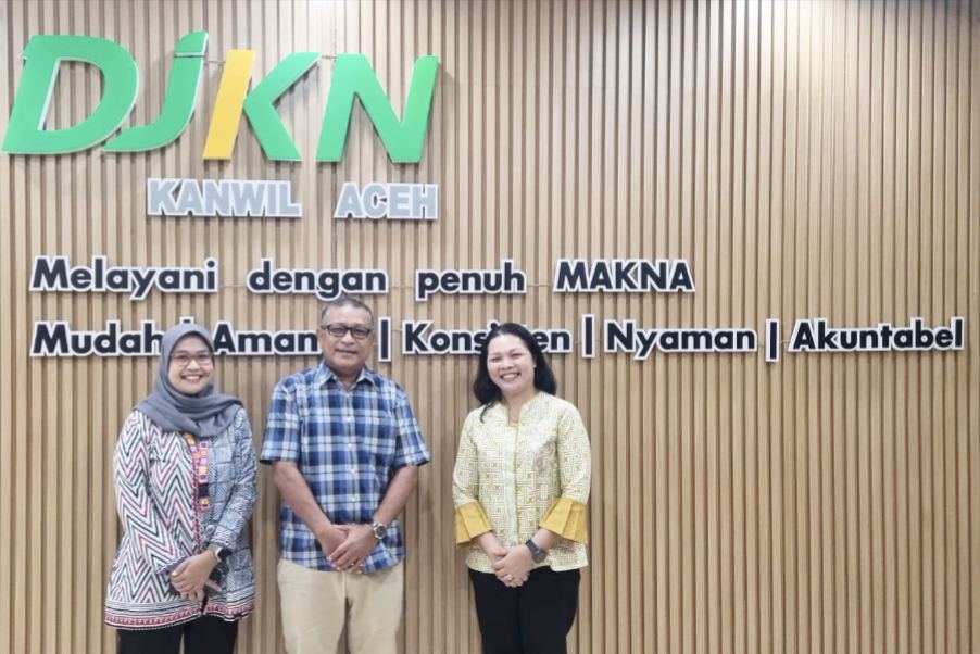 Wakil Ketua Dewan Perwakilan Rakyat Kabupaten (DPRK) Simeulue, Sunardi, S.H, melakukan kunjungan kerja ke Kantor Wilayah Direktorat Jenderal Kekayaan Negara (DJKN) Aceh di Banda Aceh, Jumat (13/02/2026). Foto: ist