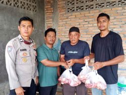 Anak Yatim Desa Baroh Langsa Lama Terima Daging Meugang Presiden Prabowo