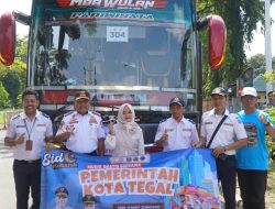 Hadiri Pelepasan Mudik Lebaran Gratis Jateng 2026, Mba Iin Sapa Pemudik Kota Tegal