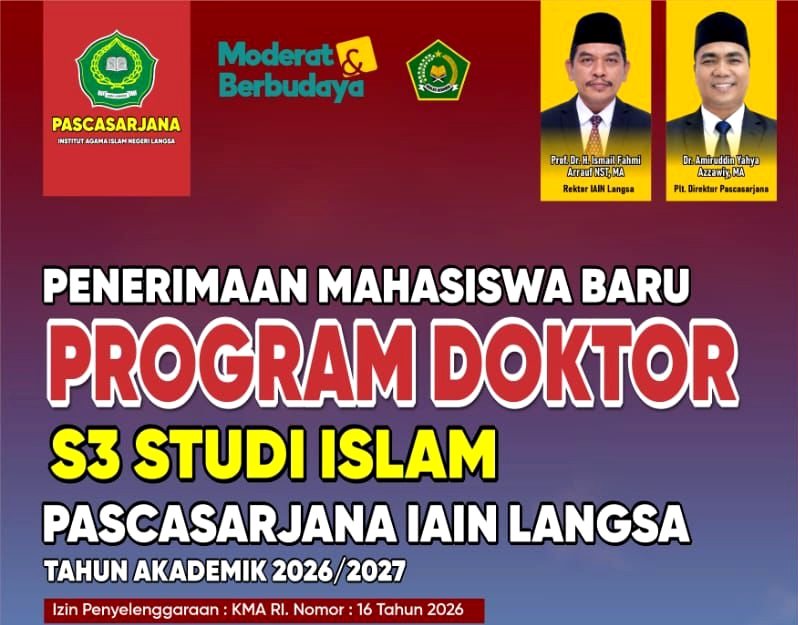 Pendaftaran Program Doktor (S-3) IAIN Langsa Dibuka Mulai Akhir Maret 1 IMG 20260313 204110