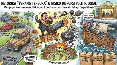 Retorika “Perang Terbuka” dan Risiko Disrupsi Politik Lokal: Menjaga Komunikasi Elit demi Daerah yang Kondusif