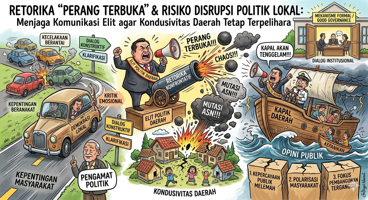 Retorika "Perang Terbuka" dan Risiko Disrupsi Politik Lokal: Menjaga Komunikasi Elit demi Daerah yang Kondusif 1 IMG 20260409 WA0000