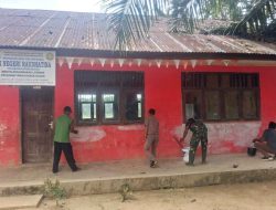 TMMD 128 Sasar Bangunan Desa, PAUD Alue Canang Terlihat Cantik