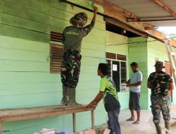 Pasca PAUD, Satgas TMMD 128 Sasar Rumah Tingkatkan Kualitas Hunian Masyarakat