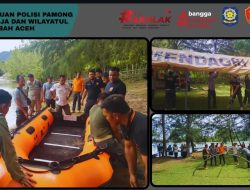 Satpol PP dan WH Aceh Gelar Simulasi Penanggulangan Bencana di Lhok Kaca