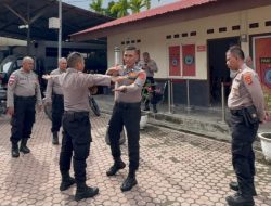 Ditpamobvit Polda Aceh Supervisi Penggunaan Secdoor dan Metal Detector di Polres Lhokseumawe
