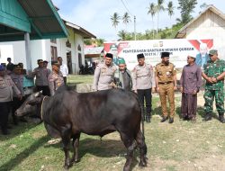 Kapolda Aceh Serahkan Hewan Kurban Untuk Dayah Al Maimanah