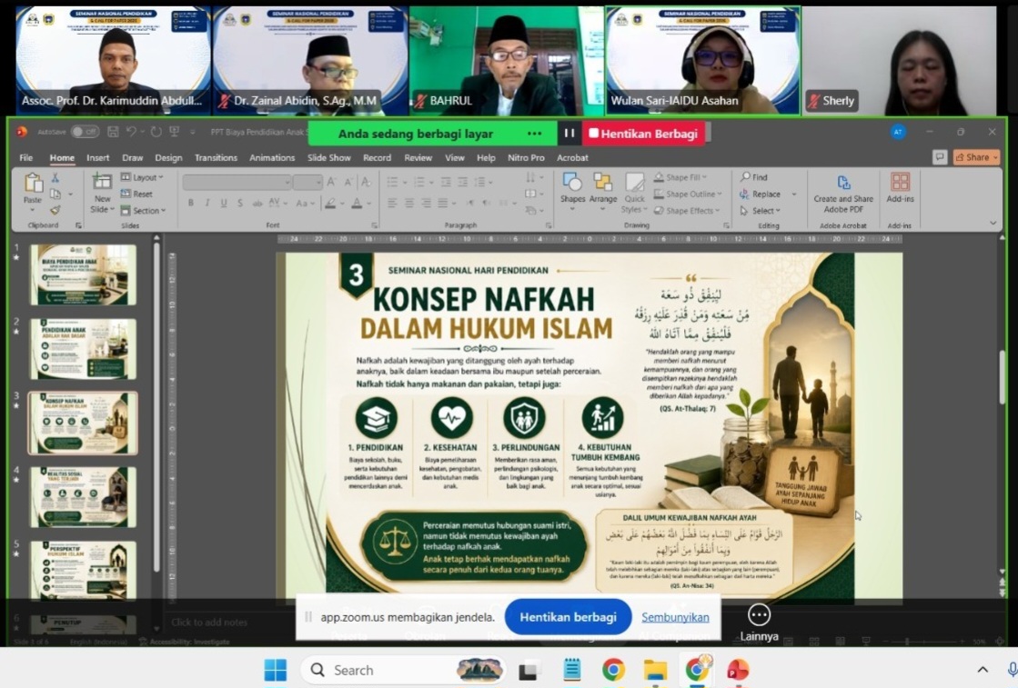 Dosen UNISAI Dr. Karimuddin Jadi Pembicara Semnas Bahas Kewajiban Pendidikan Anak Pasca Perceraian 1 IMG 20260524 WA0017