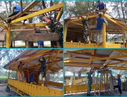 Karya Bakti Kodim 0115/Simeulue dan Warga, Renovasi Mushola Makam Tengku Diujung