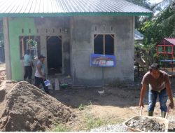 Pembangunan RTLH Program TMMD Kodim 0104/Aceh Timur Dikebut Masuki Tahap Finishing