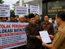 Lokasi Pembangunan Yon TP 951 Diubah, Warga Bukit Kanduang Sampaikan Surat Keberatan ke Bupati Solok