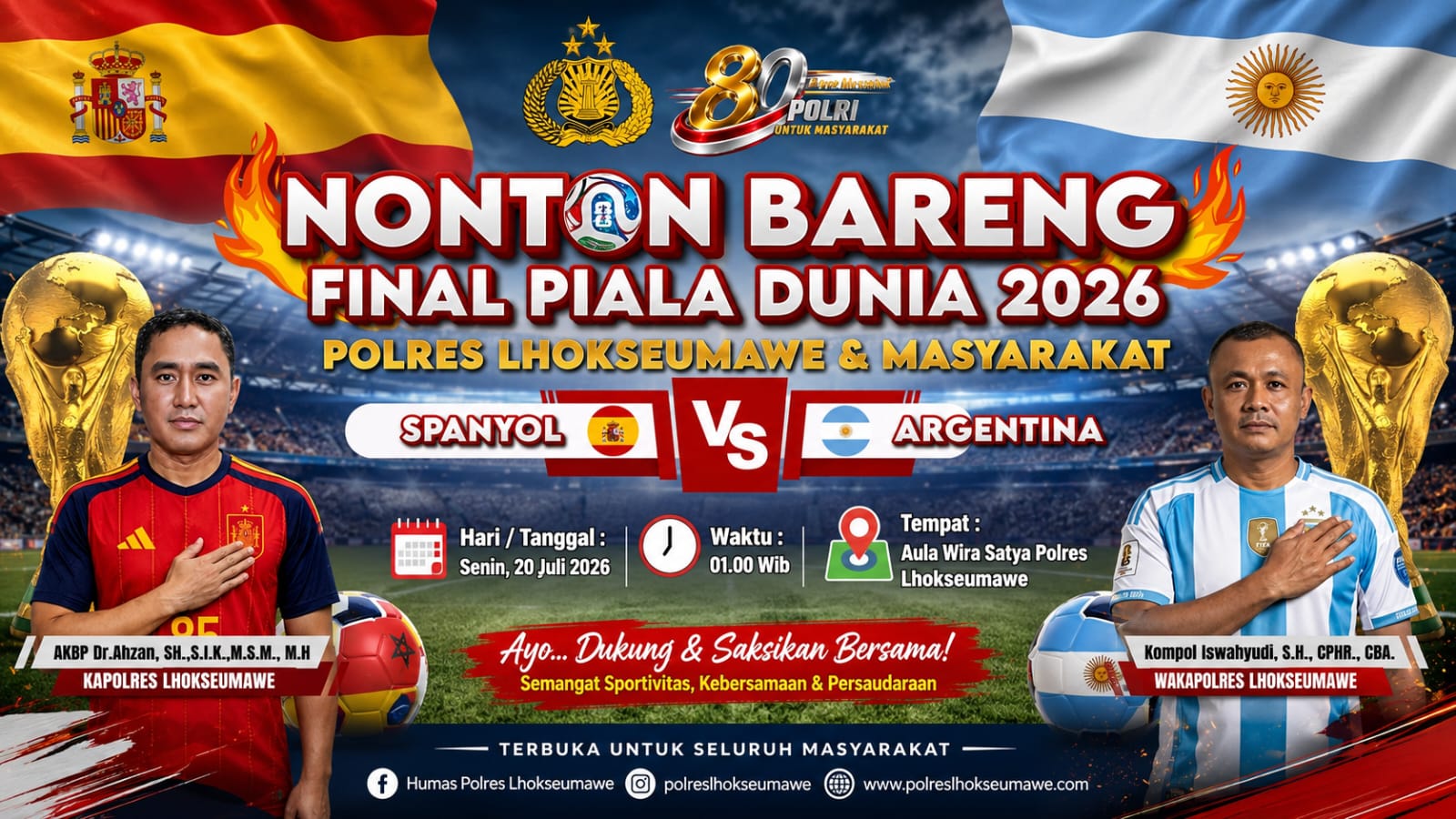 Polres Lhokseumawe Gelar Nonton Bareng Final Piala Dunia 2026, Pererat Kebersamaan Bersama Masyarakat 1 IMG 20260720 WA0000
