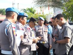Wakapolres Lhokseumawe Pimpin Gaktiblin, Cek HP Personel Cegah Judi Online