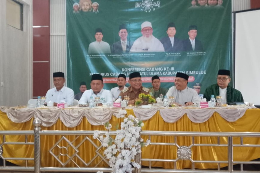 PCNU Gelar Konfercab Ke-III, Wakil Bupati Simeulue Titip Tiga Pesan 1