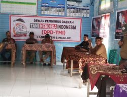 Camat Teupah Selatan Hadiri Konsolidasi TMI, Ajak Seluruh Kades Segera Bentuk Kelompok Tani