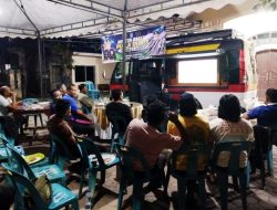 Perang Sengit APH dan insan Pers dalam Nobar Piala Dunia Polres Langsa