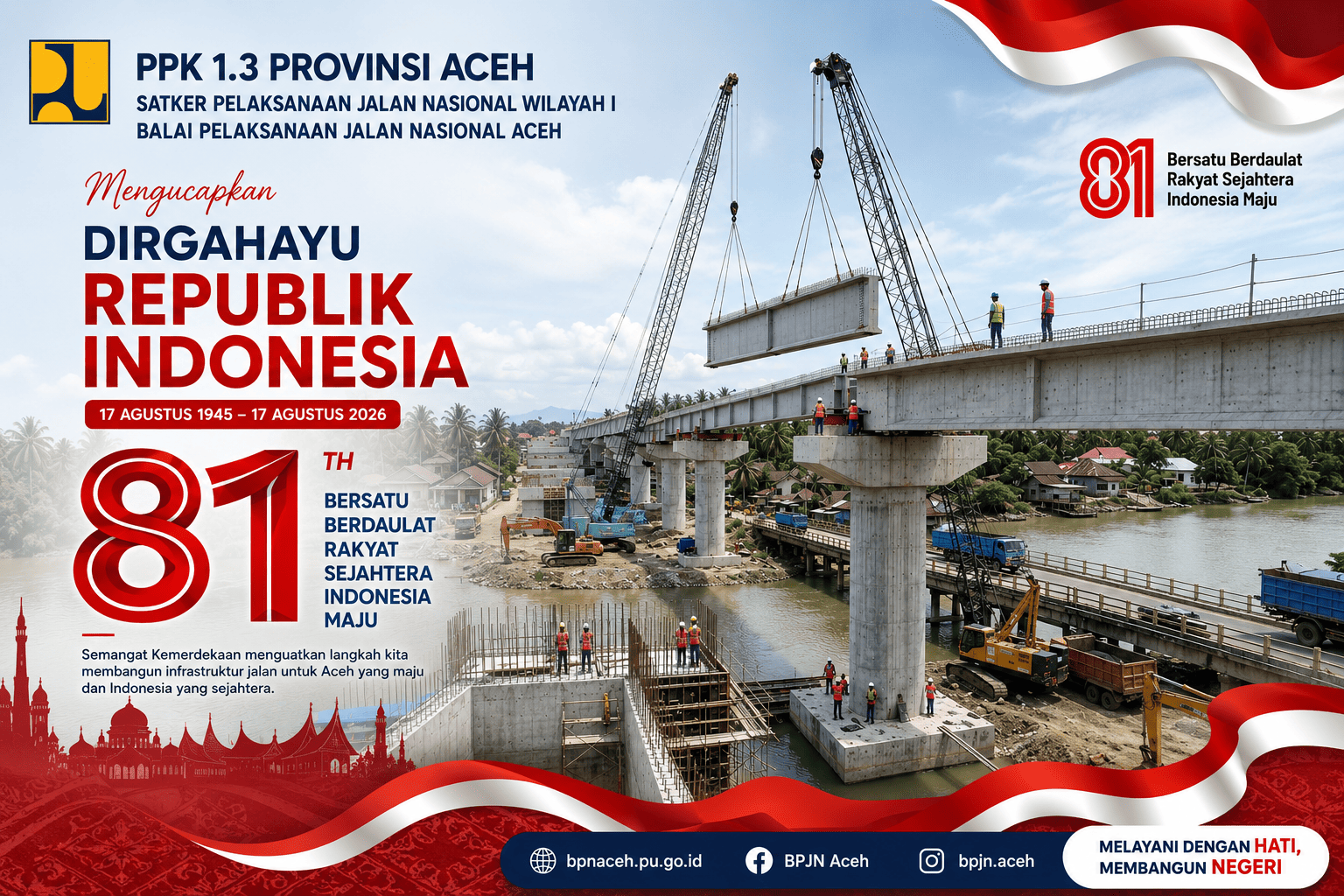 PPK 1.3 Provinsi Aceh Ucapkan Selamat HUT RI ke-81, Isnanda: Semoga Setiap Pembangunan Memberi Manfaat bagi Rakyat 1 1000885705