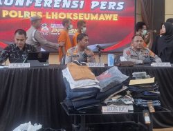 Polisi Bongkar Pencurian Ratusan Pakaian di Gudang Astro Lhokseumawe, 4 Pria Diamankan